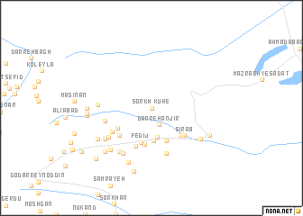 map of Kūh-e Sorkh